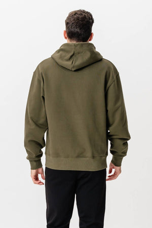 Sweat à capuche lourd - armée