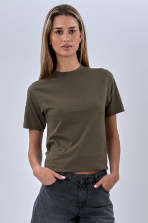 T-shirt surdimensionné - Green de l'armée