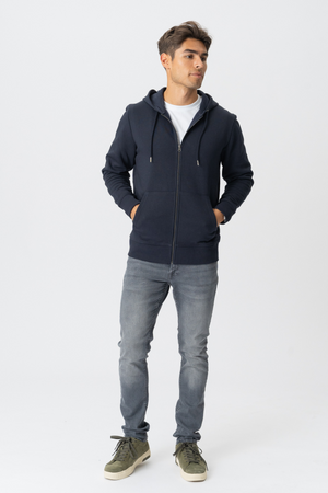 Zip Hoodie - marineblauw
