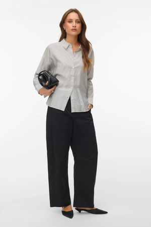 Kaja Ls Shirt -  Snow White Amanda Black