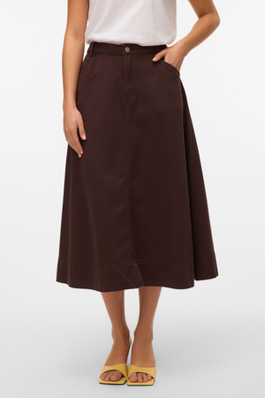 Filia gekleurde denimrok - chocoladetort