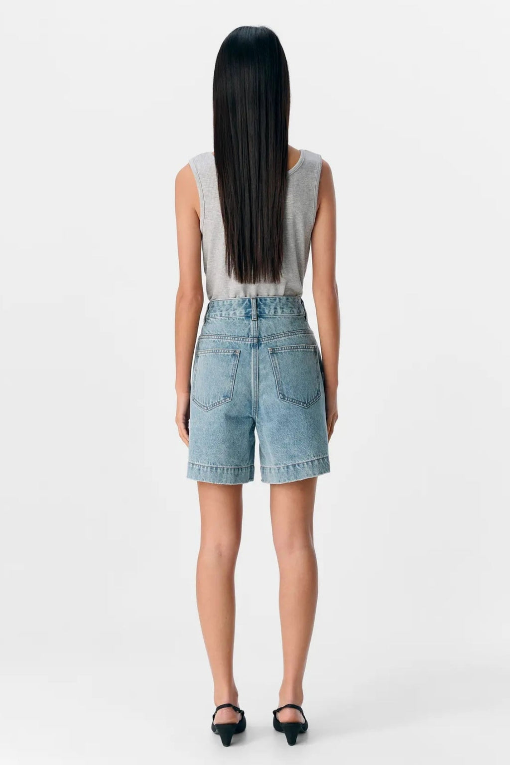 Jen Shorts - Denim bleu moyen