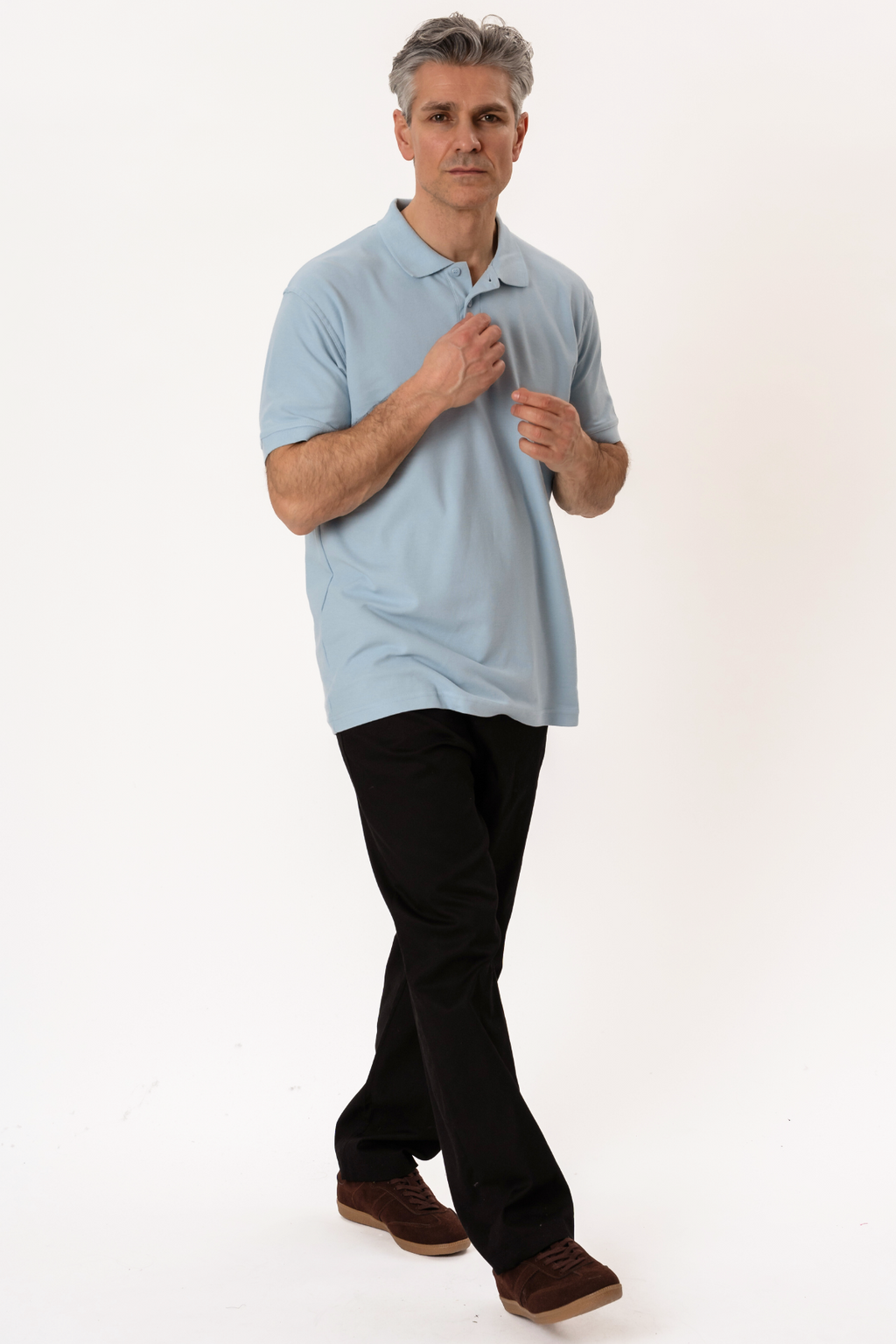 Basic Polo - Lichtblauw