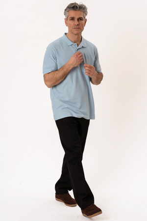 Basic Polo - Lichtblauw