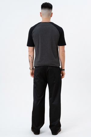 Basic Raglan T-shirt-Black-Army