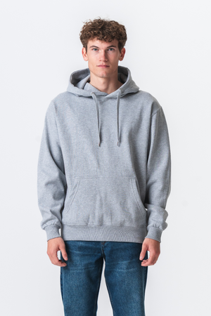 Sweat à capuche de base - gris clair