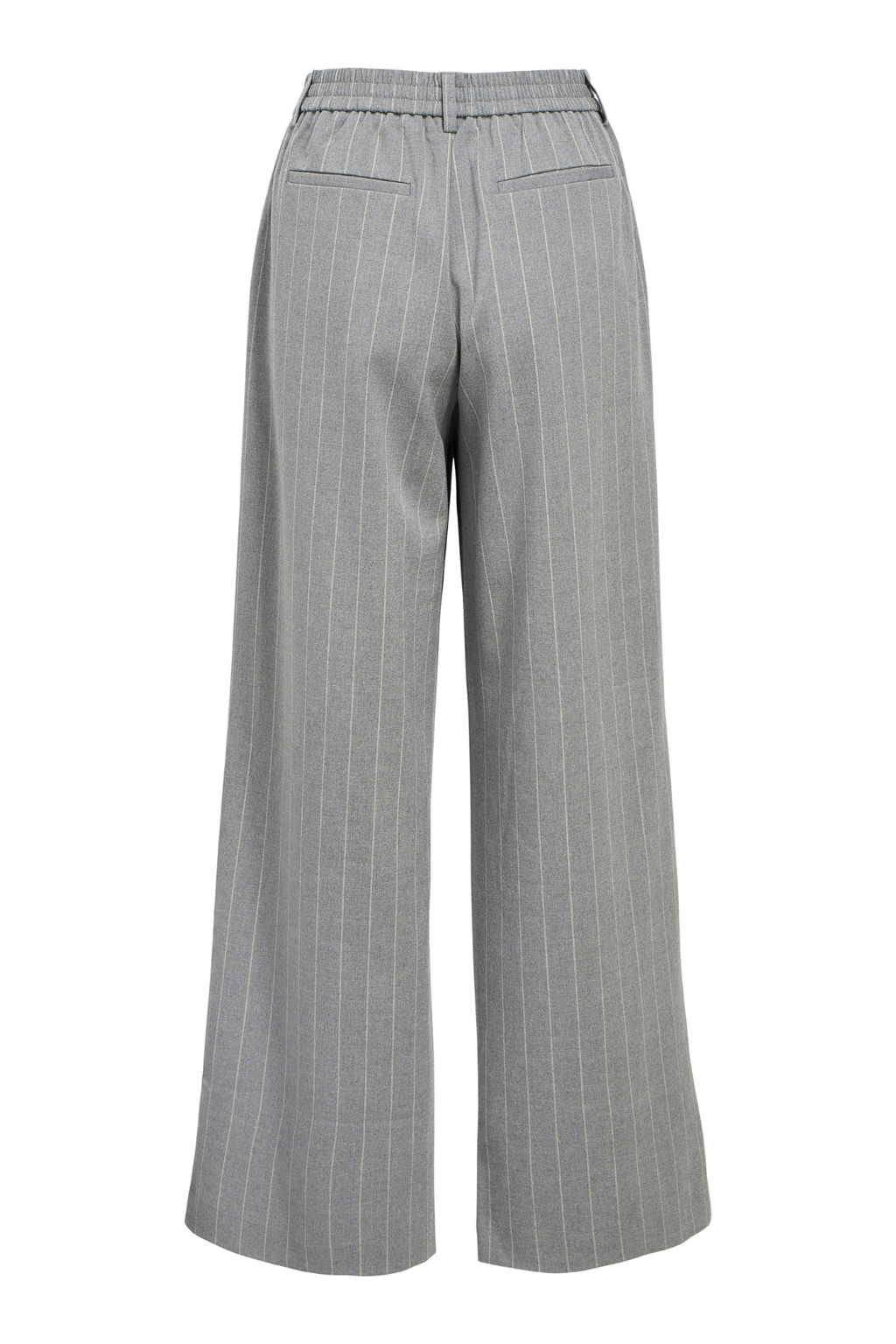 Lisa Wide Pant AOP - Medium Gray Melange