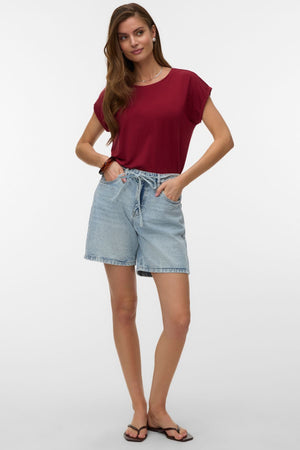 Wien-riem Shorts Mix - Lichtblauw denim