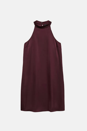 Robe courte Elena Halter Neck - Winetasting