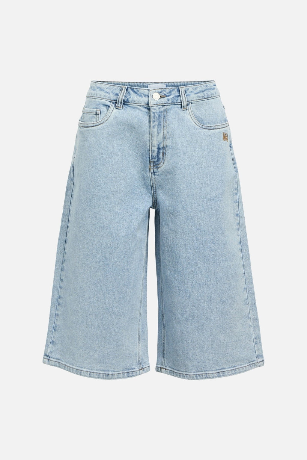 Isra Bermudes Shorts - Denim bleu moyen