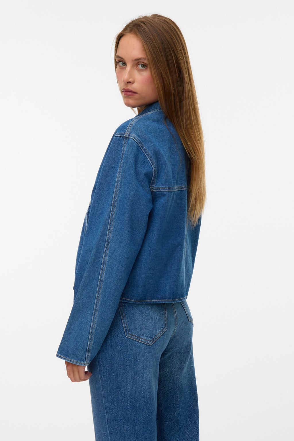 Aura Denim Jacket - Medium Blue Denim