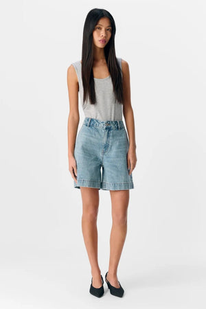Jen Shorts - Denim bleu moyen