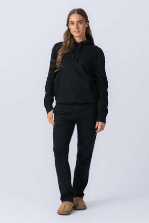 Ensemble sweat à capuche essentiel pour femme - Noir