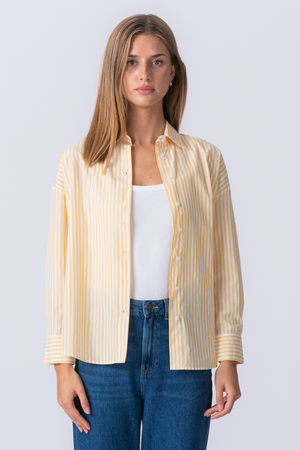 Chemise à rayures Layla - Jaune