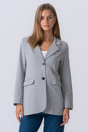 Claire Oversized Blazer - lichtgrijs