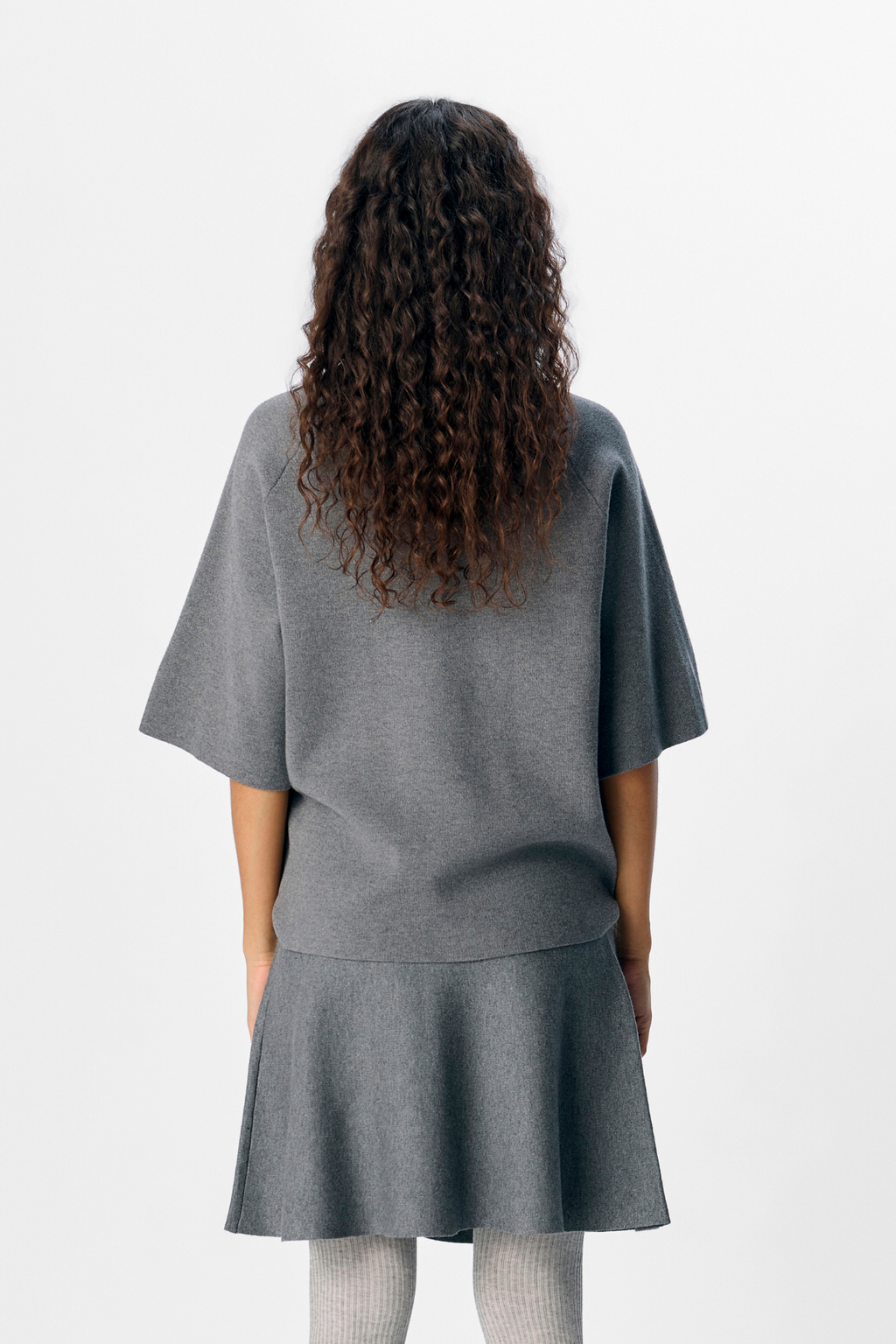 Reynard 2/4 gebreide pullover - Medium Gray Melange