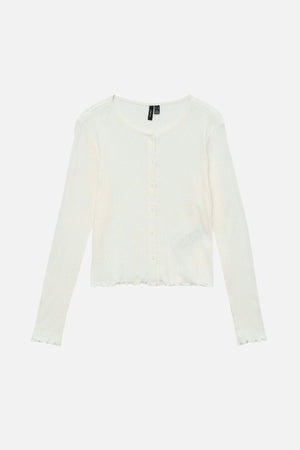Cardigan Isa O-Neck - Blanche-Neige