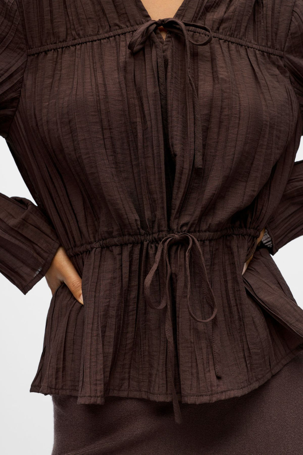 Brea Top - Seal Brown