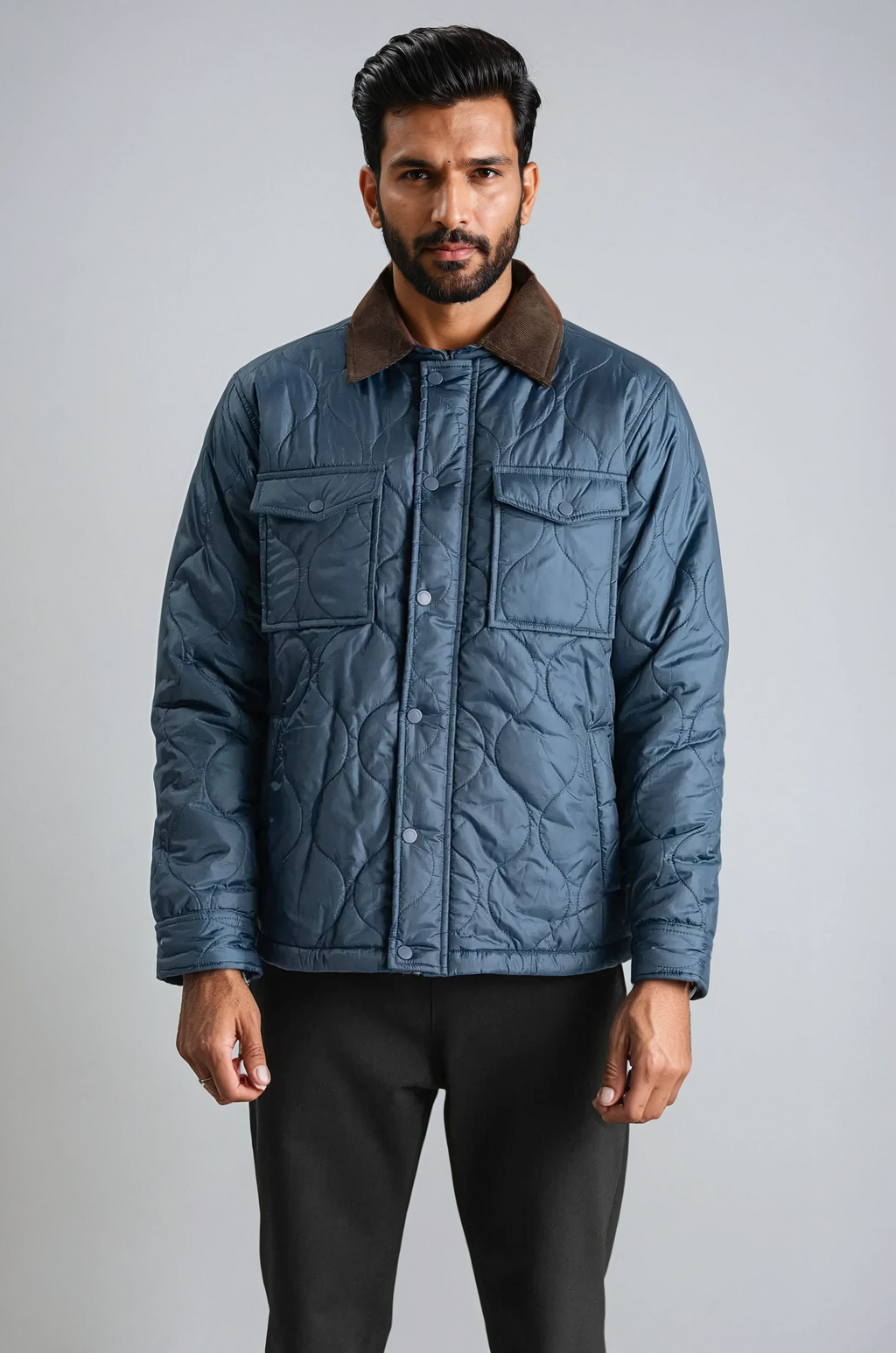 Gewatteerd jack - Navy