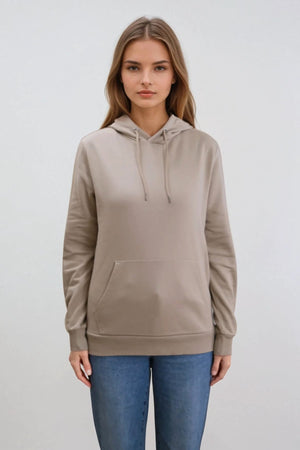 Vriendje zweet hoodie - donker beige