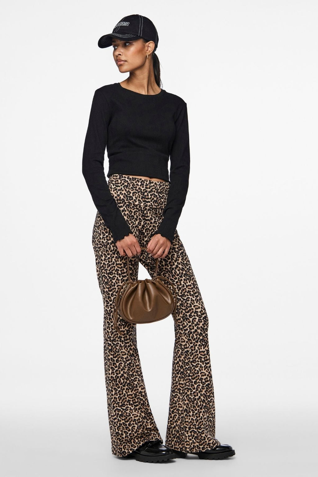 MARIE O-LECK POIN TOP - Black