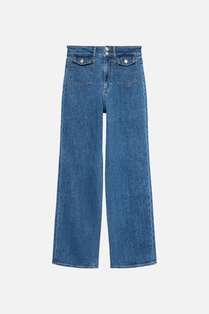 Jeans de poche large Tessa - denim bleu moyen