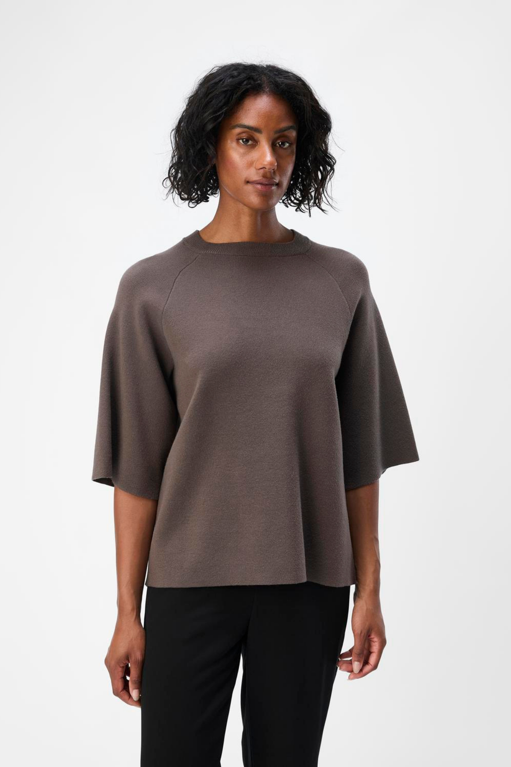 Reynard 2/4 gebreide pullover - Morel