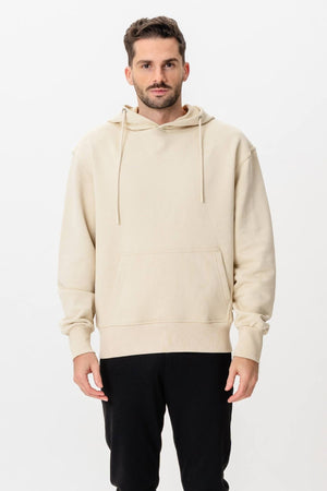 Sweat à capuche lourd - beige