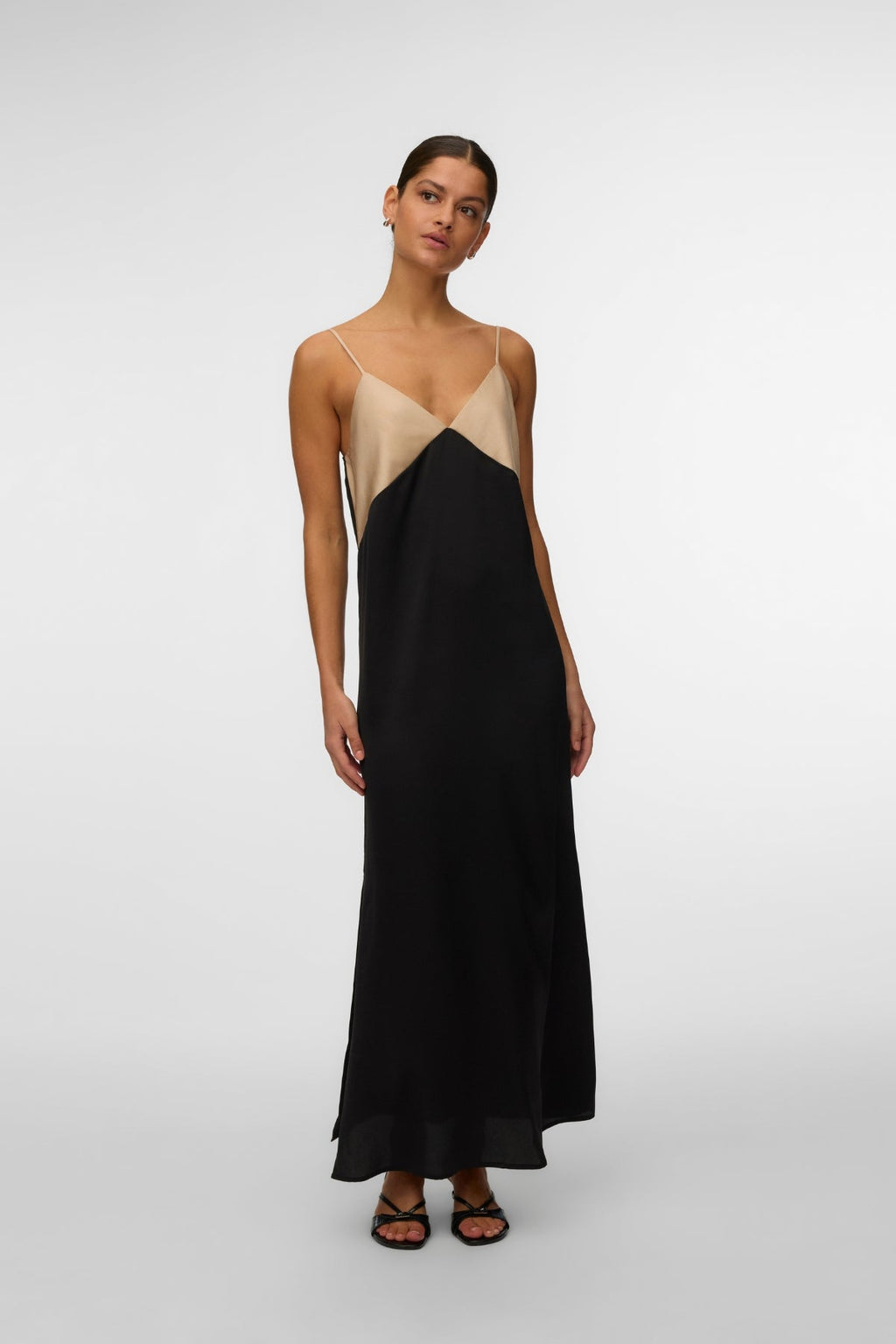 Joy singlet enkeljurk - cementzwart contrast