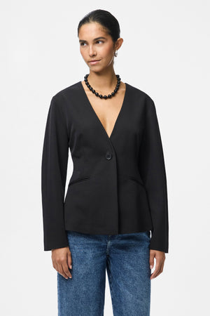 Kamil getailleerde blazer - zwart