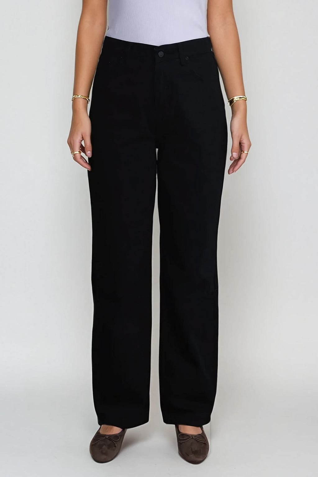 Nora Regular Jeans - Washed Black