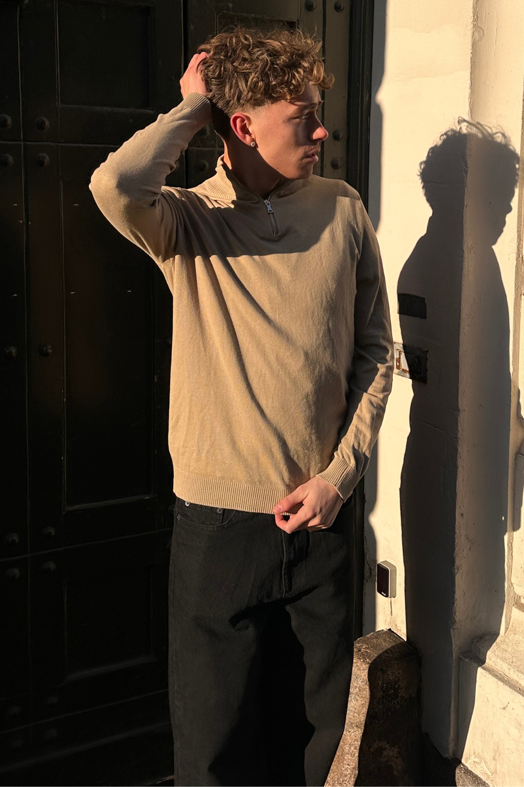 Pullover Half Zip - Sable