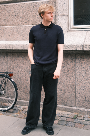 Polo tricoté - Marine