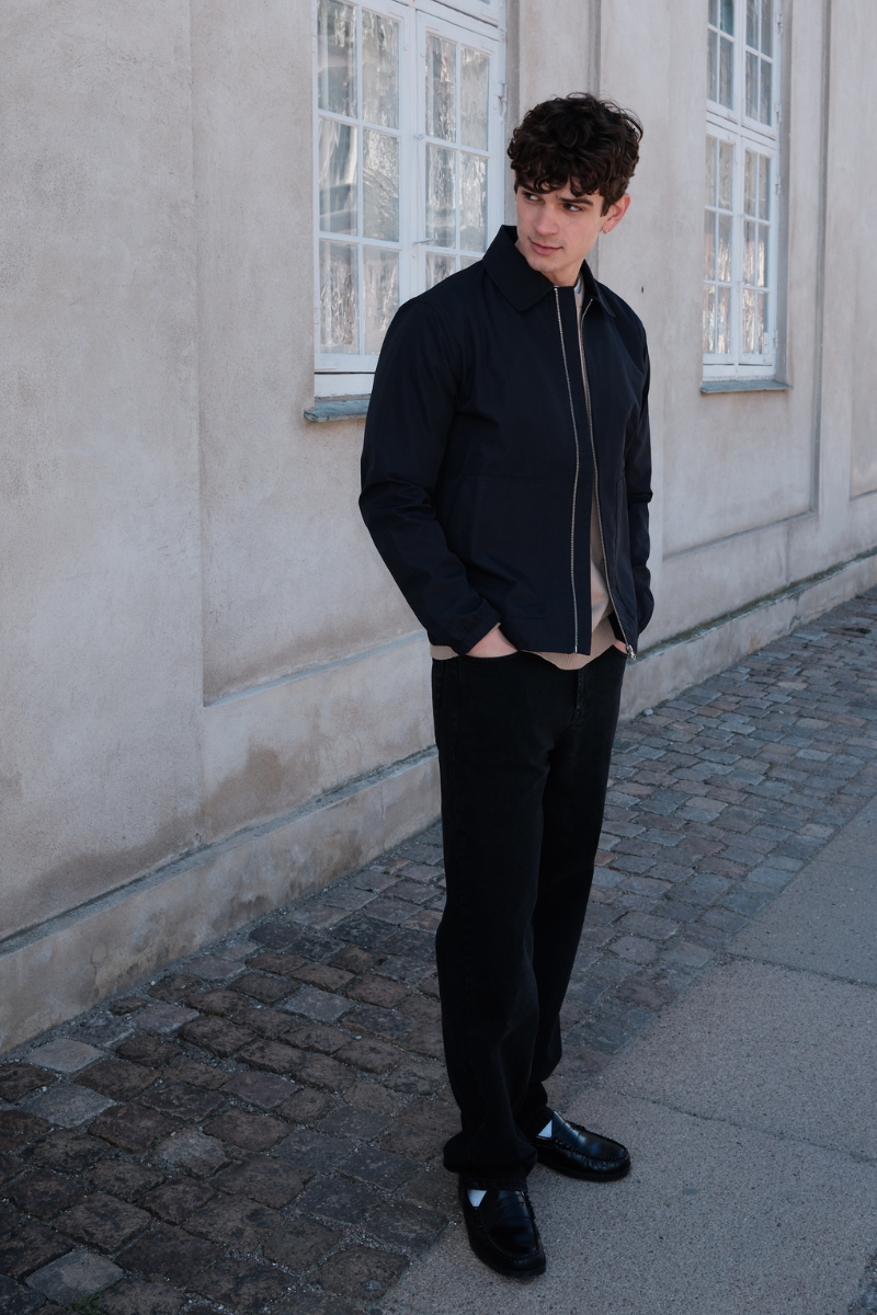 Short Zip Jacket - Navy