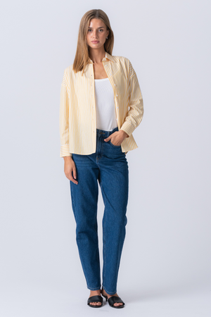 Chemise à rayures Layla - Jaune