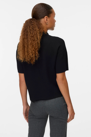 Goud 2/4 Poloneck -pullover - zwart