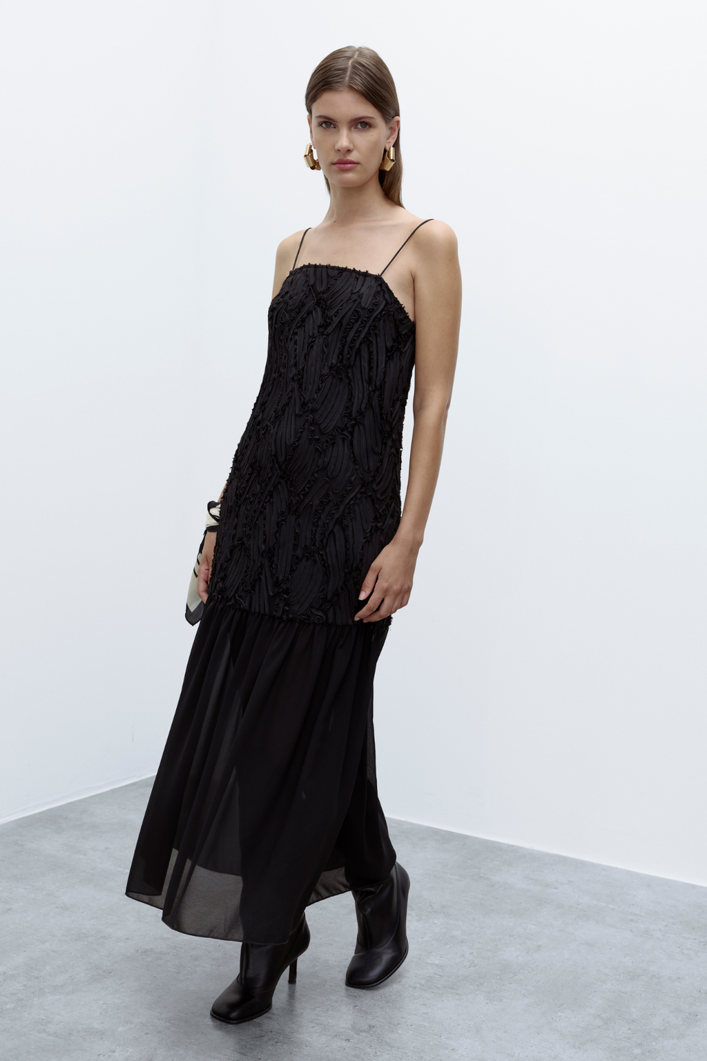 Silla Jurk met Bandjes - Zwart