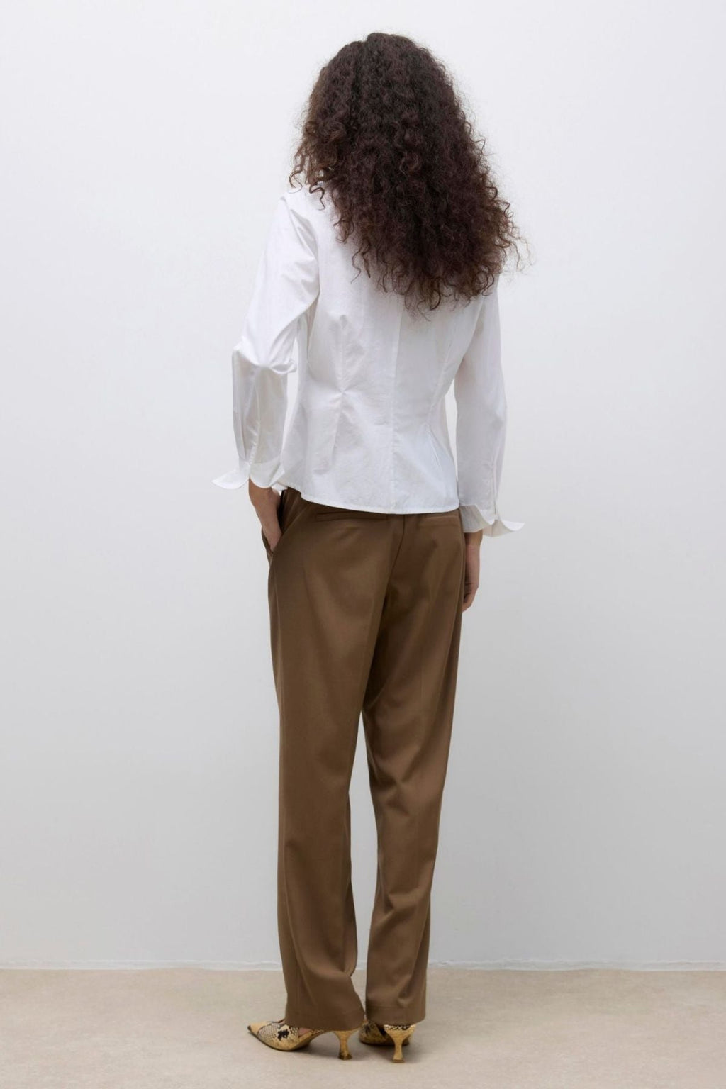 Ums v -neck shirt - helder wit