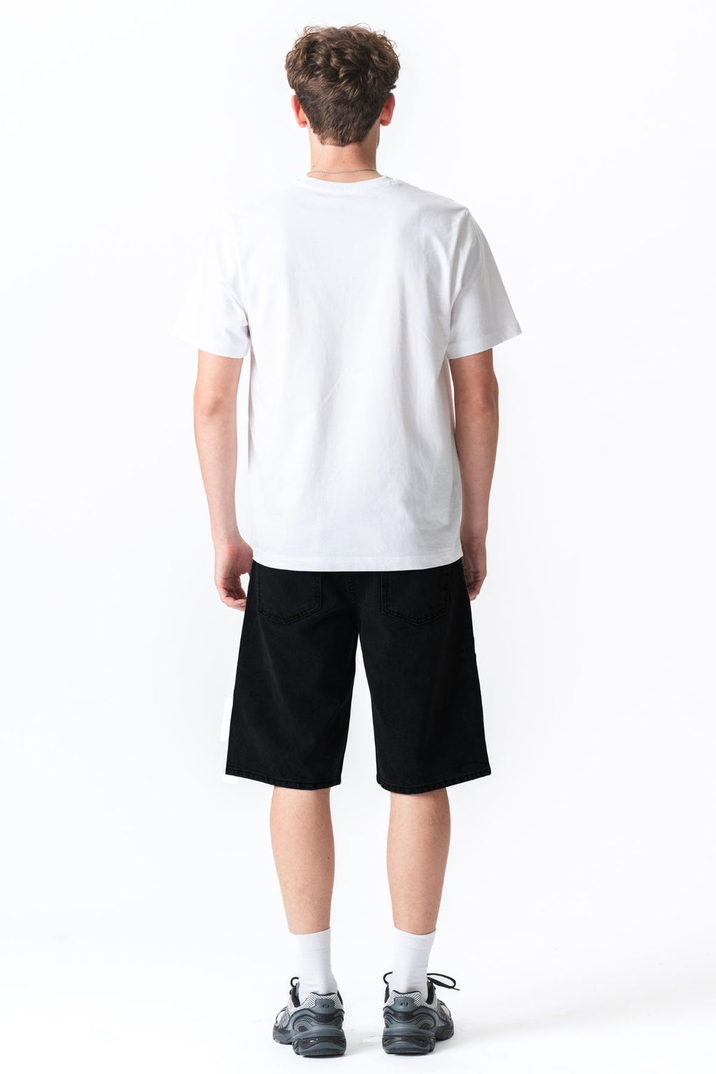 Jean Shorts Ample - Noir uni