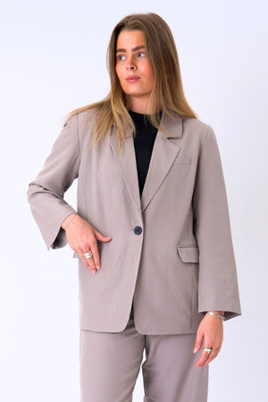 Oversized blazer - grijs