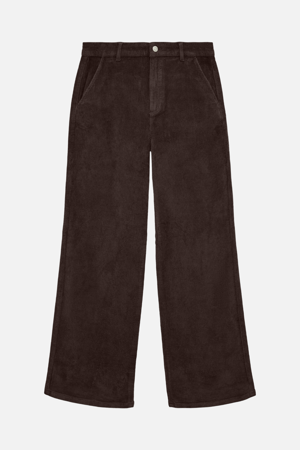 Margot brede corduroy Pants - Chocolade torte