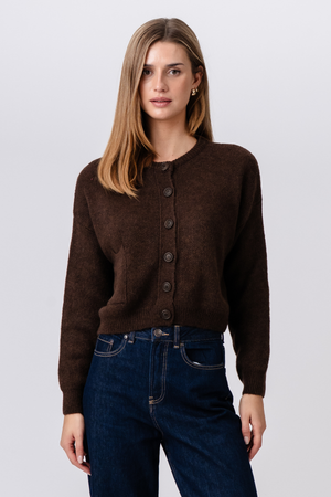 Cardigan Angélique - Marron