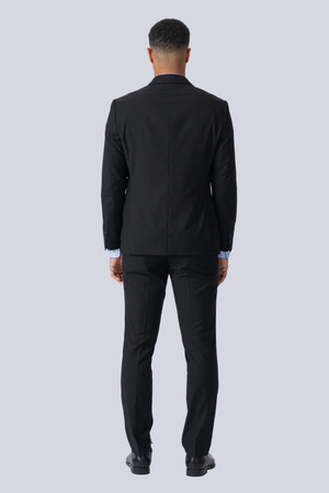 Premium Single-breasted Suit (Black)