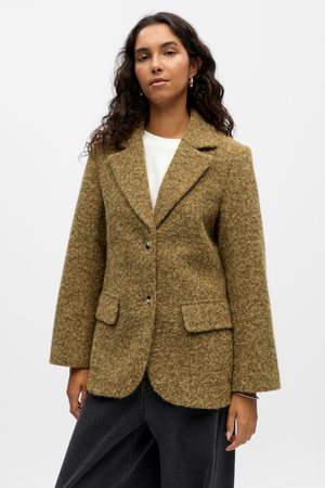 CELINA L / S LO Veste - Green Deep Lichen