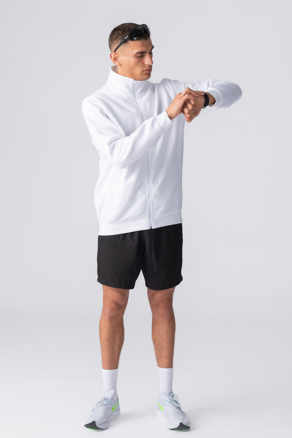 Ulan Sweat Zip Jacket - Blanc