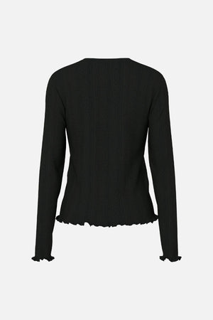 MARIE O-LECK POIN TOP - Black