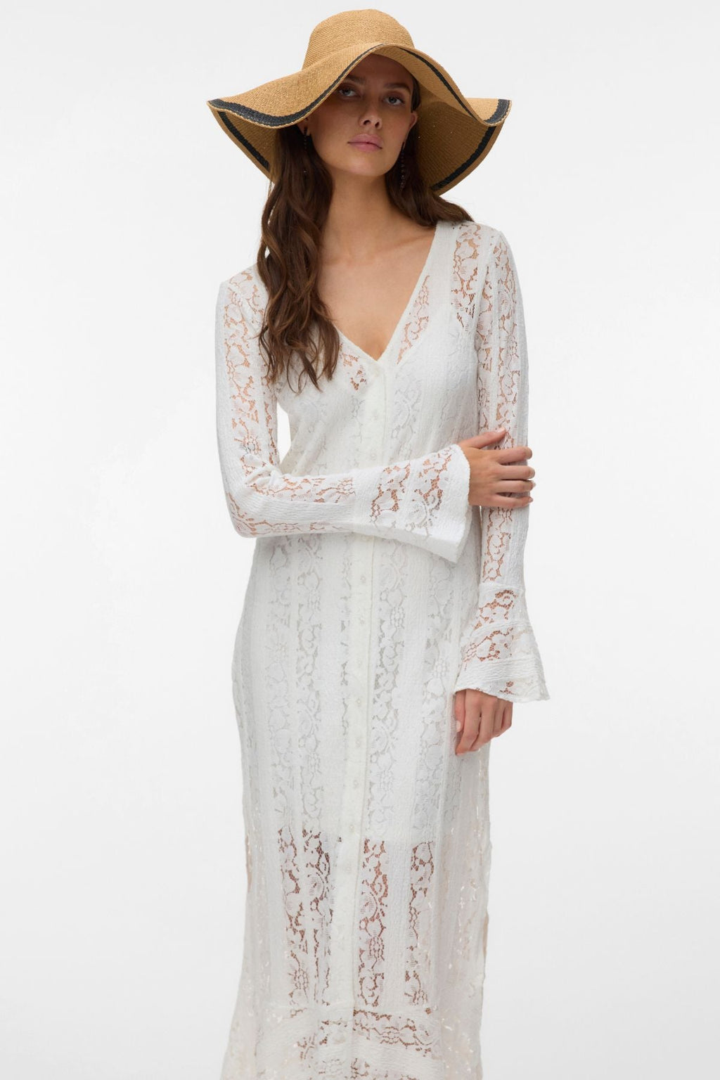 Kennedy Ankle Dress - Cloud Dancer