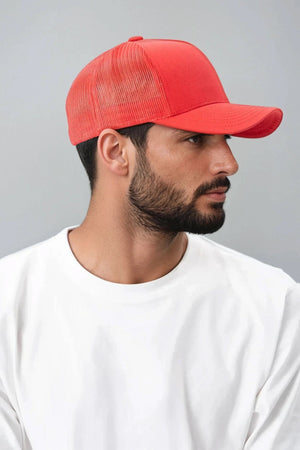 Casquette Retro Trucker - Rouge