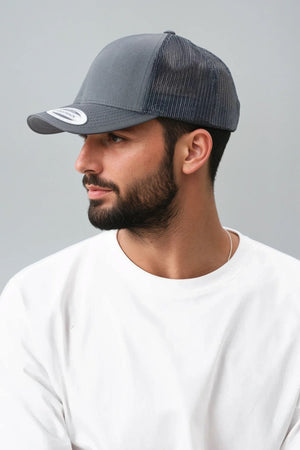 Retro Trucker Pet - Houtskool