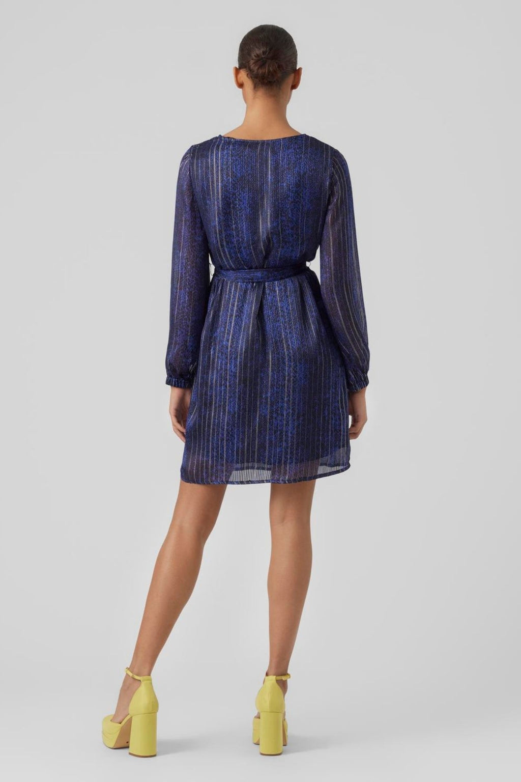 Nala v -neck kjole - sodalite blauw